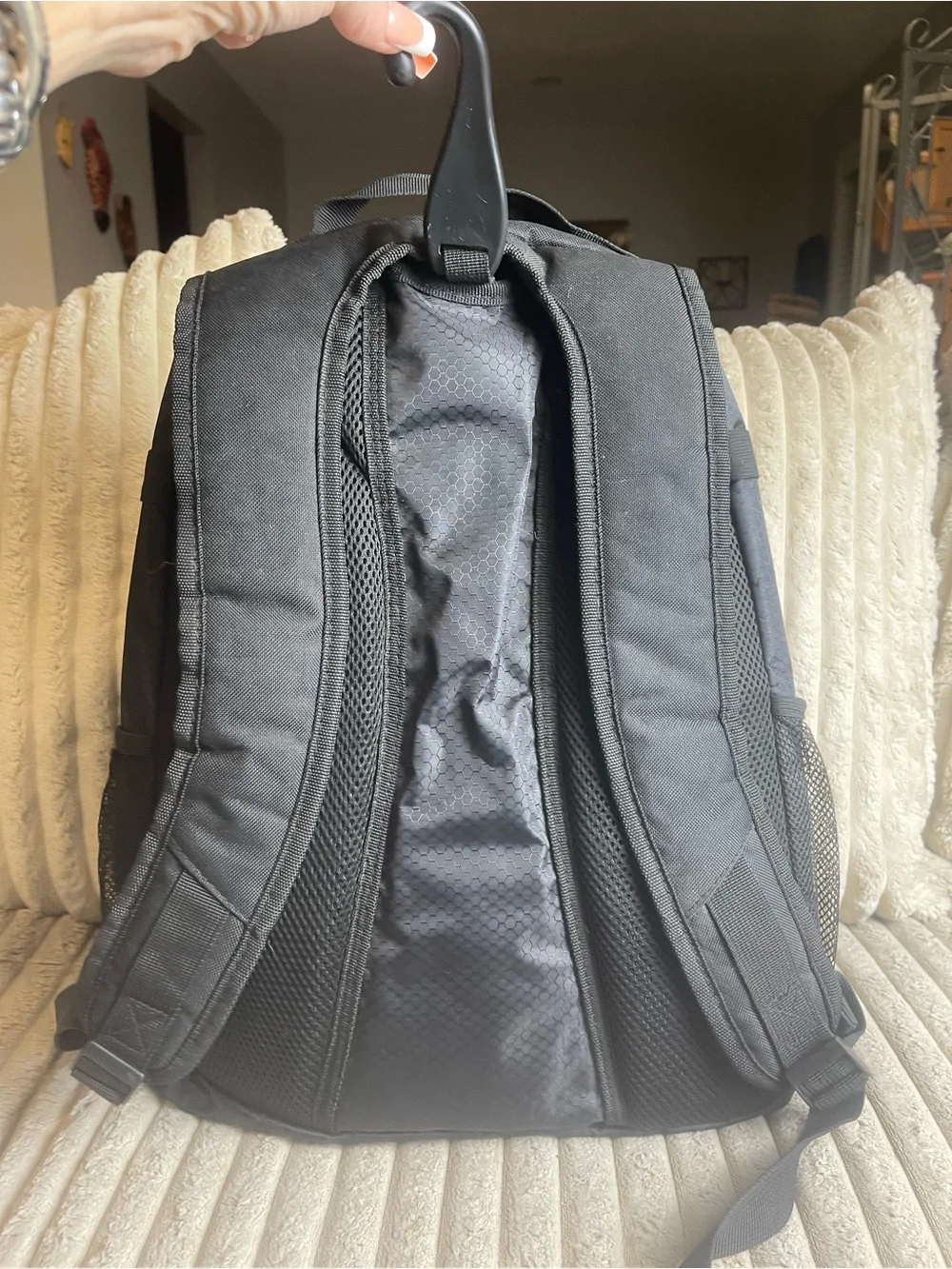 Athleta Black Men’s Backpack with Front Bungee Cord